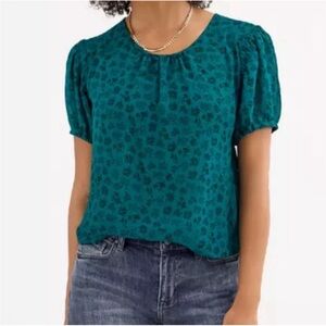 Like New Cabi #4721 Panorama Devon Floral Shirt Sleeve Blouse Sz: M